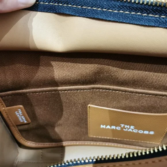 Marc Jacobs the Leather Mini Tote Bag Argan Oil - Picture 14 of 16